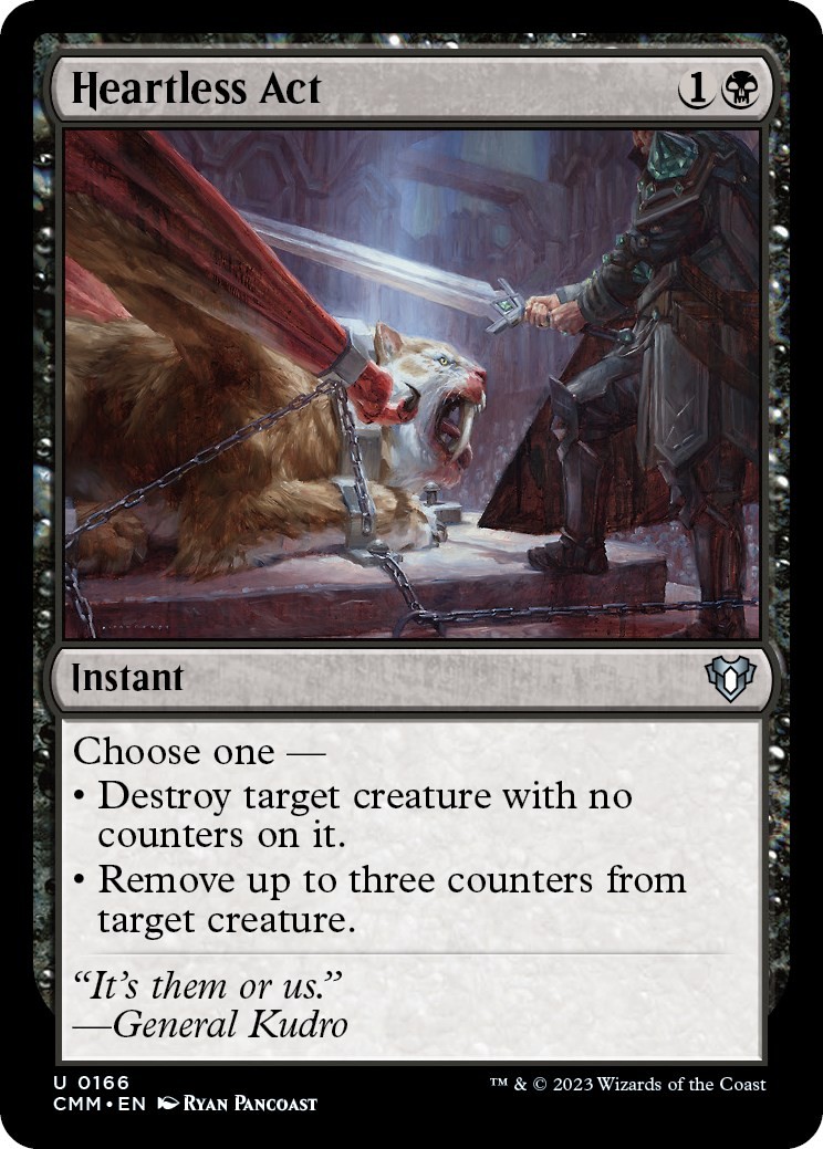 Heartless Act [CMM - 166] Uncommon NM Commander Masters