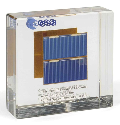 Hubble Space Telescope Flown Solar Cell Lucite
