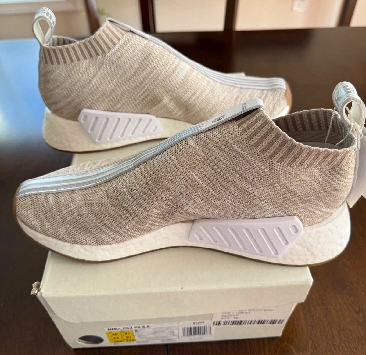 adidas gazelle silver green womens Adidas NMD CS2 Kith Naked Sandstone Sz 10  The Gallery Online