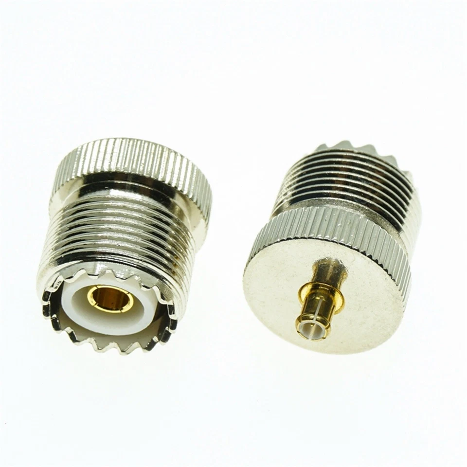 1pcs MCX Male plug to UHF SO-239 Female jack Connector Adapter for Radio Antenna - Image 2 of 2