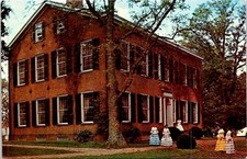 Postcard State Shrine BArdstown Old Home LAdies Dresses Kentucky D134