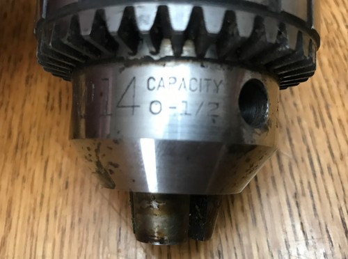 Jacobs No. 14 Heavy Duty Ball Bearing Super Chuck 0-1/2 & #3 Jacob’s Key - Picture 5 of 6