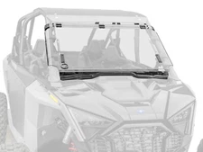 SuperATV Scratch Resistant Flip Windshield for Polaris RZR PRO XP / 4