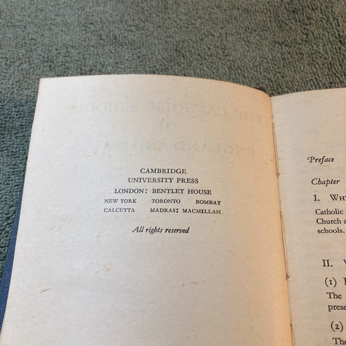 THE CATHOLIC SCHOOLS OF ENGLAND AND WALES By H.O. Evennett - 1944 - Picture 4 of 10