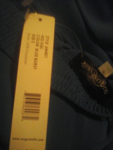 August Silk, Women's size small, Blue Career Capri Pants, tie @ ankle $60 - Picture 3 of 4