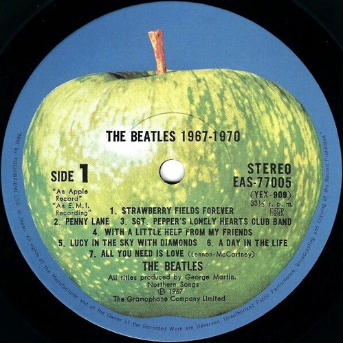 THE BEATLES 1967-1970 BLUE ALBUM 2 SET LP READ FIRST - Picture 3 of 12