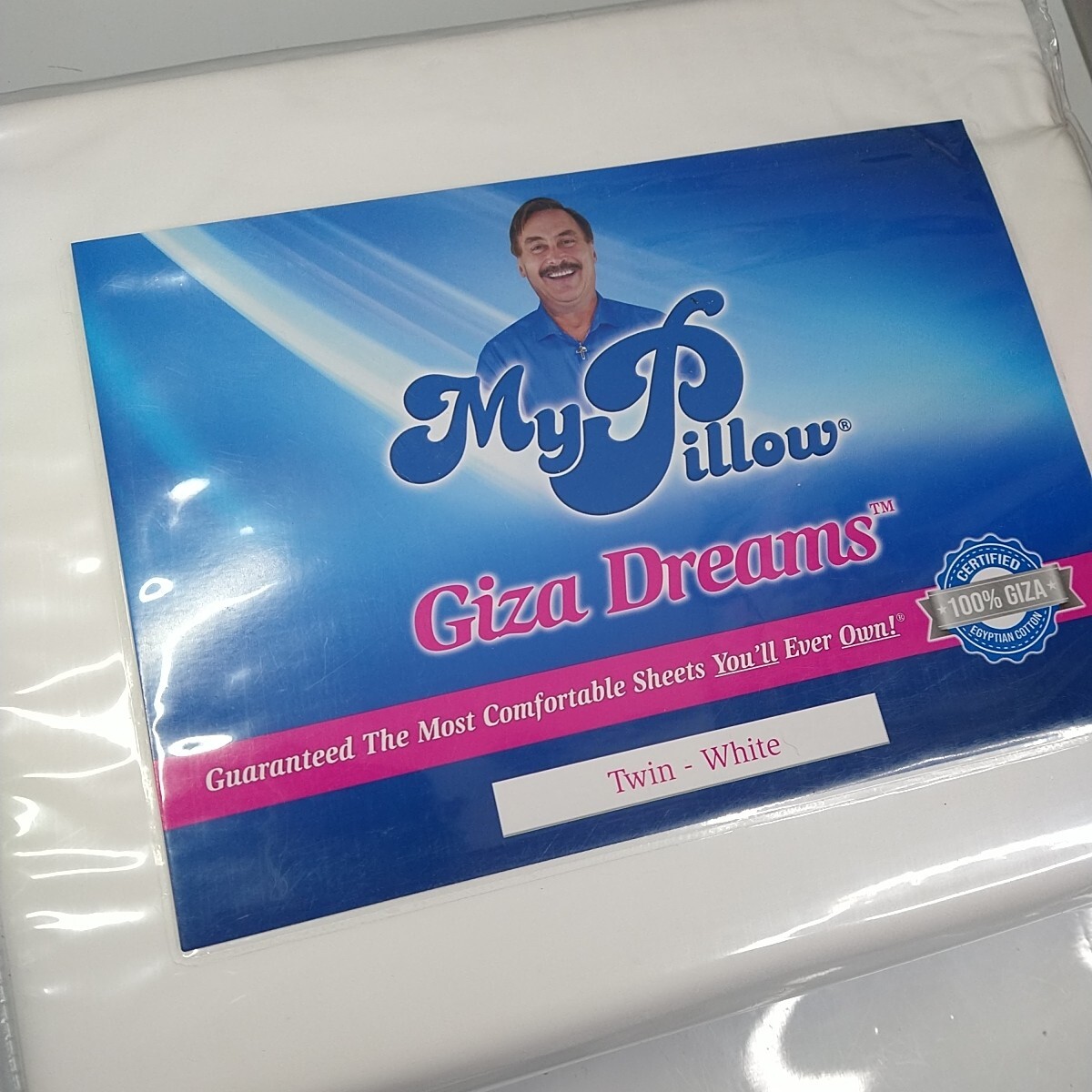 My Pillow Giza Dreams Twin White Sheet Set 400TC 100 Giza Eqyptian Cotton NEW eBay