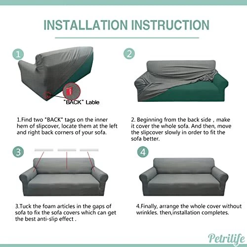 4 Cushion Couch Sofa Baci Living Room