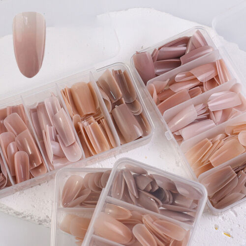 140 PIEZAS Gradiente Suave Desnudo Natural Puntas de Uñas Uñas Ultra Ajuste Extensión de Uñas Falsas - Imagen 5 de 13
