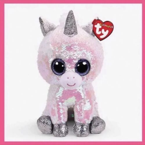 TY Beanie Flippables Diamond the Unicorn New with tags w/ *** FREE GIFT *** - Picture 1 of 8