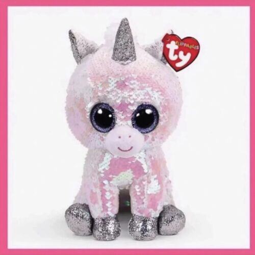 TY Beanie Flippables Diamond the Unicorn neuf avec étiquettes avec *** CADEAU GRATUIT *** - Photo 1/8