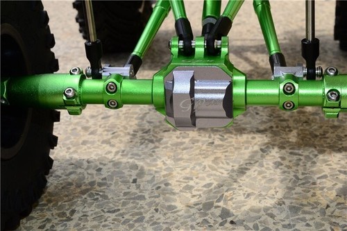 GPM SCX2012 ALU FRONT/REAR AXLE HOUSING WITH COVER 1/10 AXIAL SCX10-II RC ROCK C - Picture 4 of 4