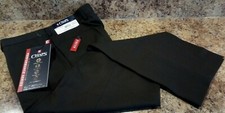 Mens Chaps Classic Fit Comfort Waist Dress Pants Stretch Fabric 34x29 Brown Hthr