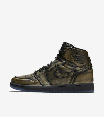 New Air Jordan 1 Retro High OG Wings Black Metallic Gold  display picture 1