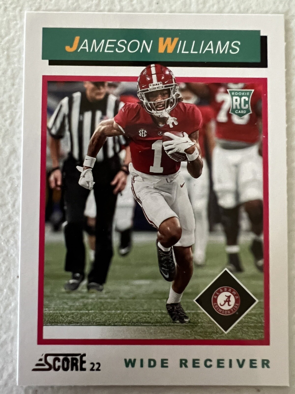 2022 Panini Score NFL Draft RC Jameson Williams Detroit Lions