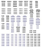 HO Scale Truck / Trailer Decals. " US Mail Leased Trailers "