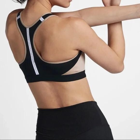 NWOT~ Nike Black Motion Adapt High-Support Compression Sports Bra #19503 Dri Fit image 3