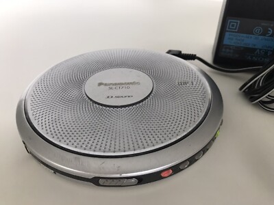 Vintage Panasonic SL-CT710 Slim CD/MP3 Player + Sony Power Supply