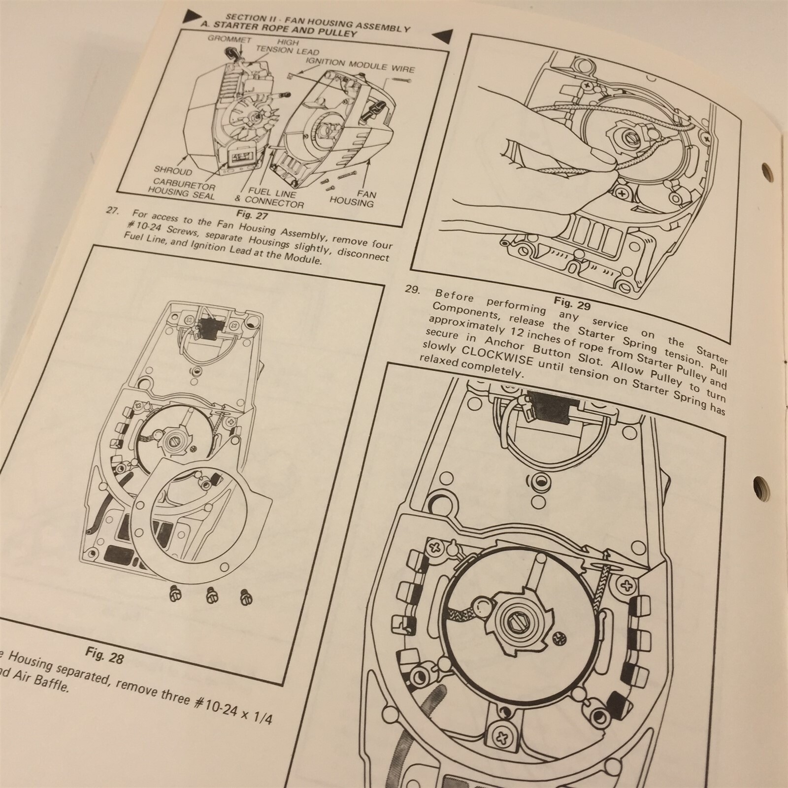 1984 Poulan Weed Eater Model XR-30 50 70 75 2600 3000 Power Unit Service Manual