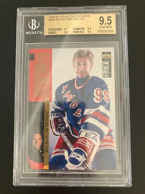 1996-97 Upper Deck Collectors Choice 290 Wayne Gretzky gegradet BGS 9,5 GEM MINT