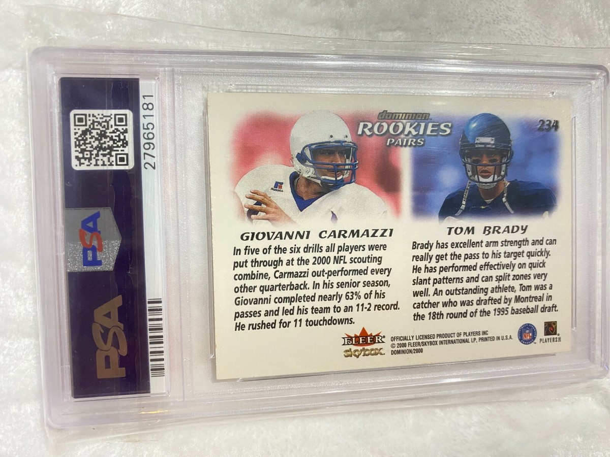 その他 NFL tom brady dominion rookiecard!!!!!! 2000 Skybox Dominion #234 Tom Brady N.e. Patriots Rookie