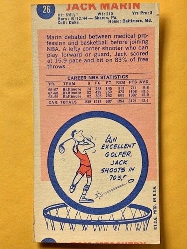 Tarjetas de baloncesto Topps 1969-70 altas para niños elige tu tarjeta - Imagen 44 de 103