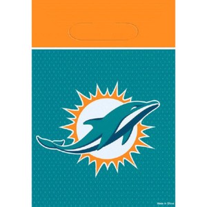 Nfl Miami Dolphins Favor Bags 8 Birthday Party Supplies Treat