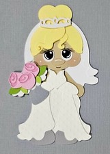 Bride Blonde Hair. Scrapbook, Card Making Paper Piecing