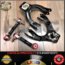 Black Pro Front Rear Camber Kit 92-95 Civic Egej Delsol 94-01 Integra Dc2