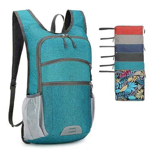 15L Ultralight Foldable Hiking Backpack Small Travel Pack Green