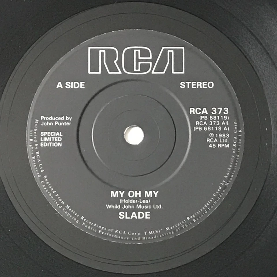 Slade - My Oh My/Merry Xmas Ltd Edn 7" Vinyl Record - RCA 373 - Image 3 of 4