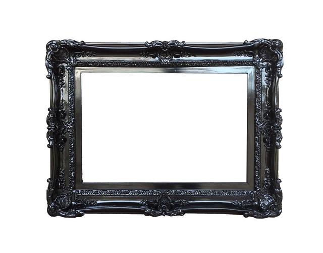 Ikea Large Mirror Or Picture Frame Black Oval Ung Drill Plastic