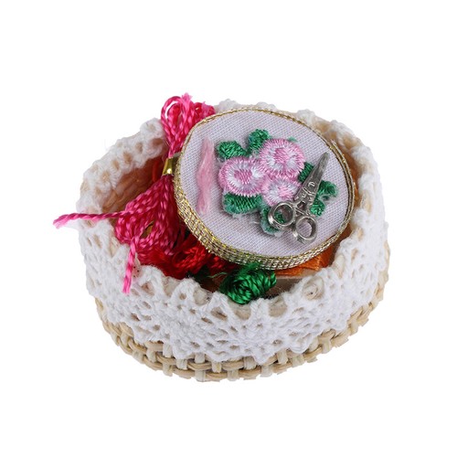 1:12Dollhouse mini embroidery tools set simulation sewing scissors thread mod.SY - Picture 8 of 12