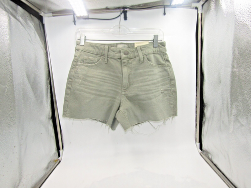 Women's High-Rise Midi Jean Shorts - Universal Thread, Washed Olive 4/27