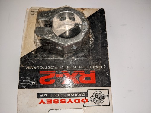 Odyssey RX-2 1" / 25.4mm Silver Seat Post Clamp, Old School BMX AS-IS SEE PICS - Picture 4 of 4