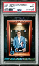 2023 Panini Hoops Premium Stock #4 LUKA DONCIC 'Trophy Case' PSA 9 Mint