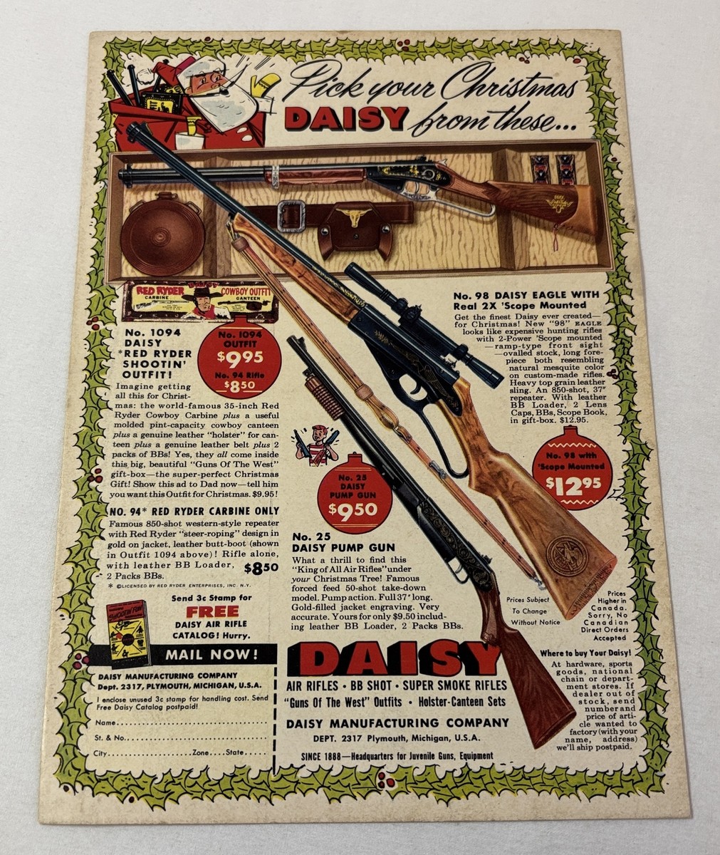 Daisyページ 1957 Daisy bb gun air rifle ad page ~ PICK YOUR CHRISTMAS DAISY | eBay