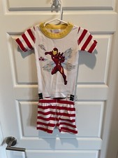 Hanna Andersson Marvel Iron Man Pajama Set Size 80/85 CM 2T - Short Sleeves