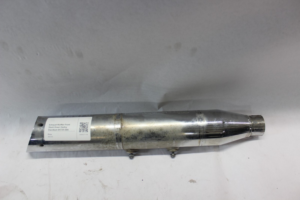 Exhaust Muffler Front Slash Down Harley Davidson 64734-08A | eBay