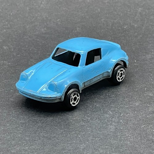 Tootsie Toy 2 Chicago USA Porsche Car Vehicle Blue Diecast 1/87 Scale Loose - Picture 2 of 8