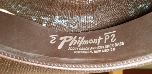 Mid Century Philmont Scout Ranch Brown Cowboy Straw Hat Sz 6 5/8 New Mexico Read - Picture 21 of 24
