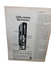 1973 Little Camera Kodak Instamatic 60 Original Print Ad Vintage 70s