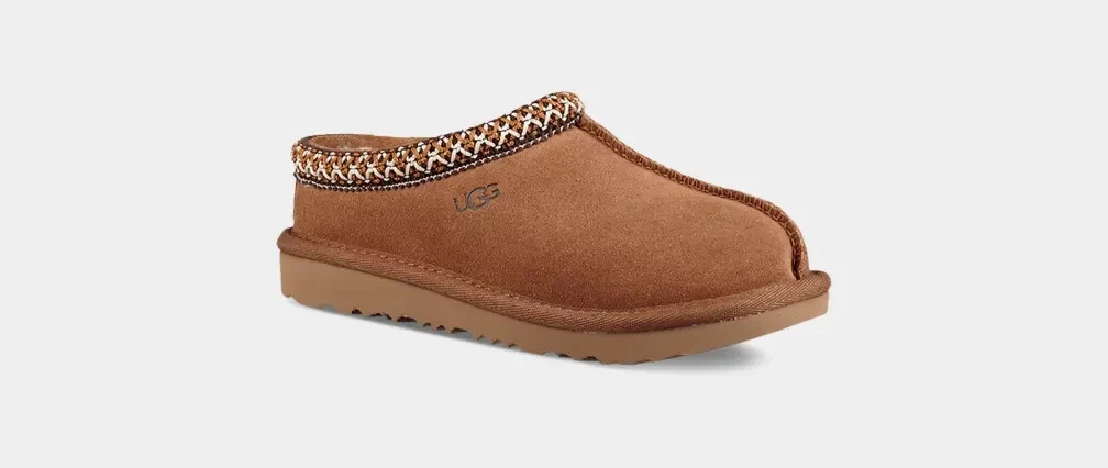Ugg Tasman II 1019066K CHE Little Kids Chestnut Suede Slip on
