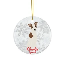 Smooth Fox Terrier Christmas Ornament Gift Custom Mom Dad Tree Decoration Year