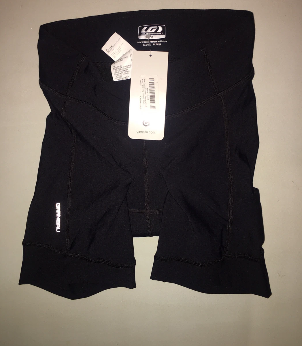 LG Garneau Women s Fit Sensor 7.5 Padded Cycling Shorts 2 Black Sz M New
