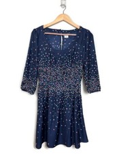 Anthro Cooperative Printed A-Line Dress Women’s Size M With Pockets