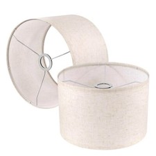 Lamp Shades Set of 2 Drum Lampshade for Table Lamps Floor Lamp 12" Top X 12" ...