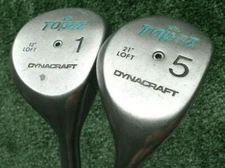 DYNACRAFT TOPAZ 1 & 5 WOOD DRIVER FAIRWAY GOLF CLUB SET RH BORON GRAPHITE SHAFT