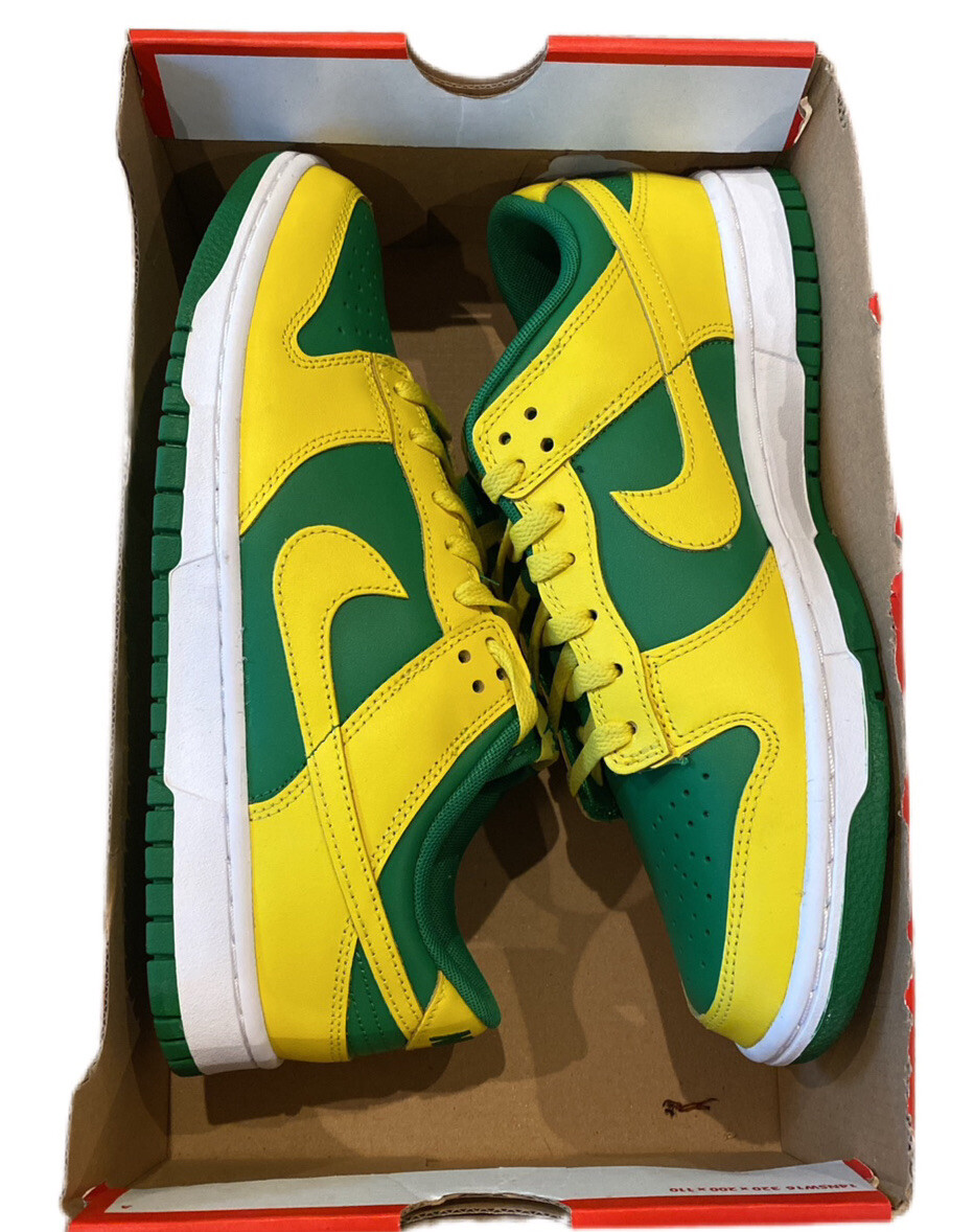 Nike Dunk Low Retro Reverse Brazil Mens Size 9 Apple Green  display picture 1