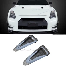 For 2008-15 Nissan R35 GTR Carbon Fiber Hood Vent Insert Bonnet Air Intake Duct